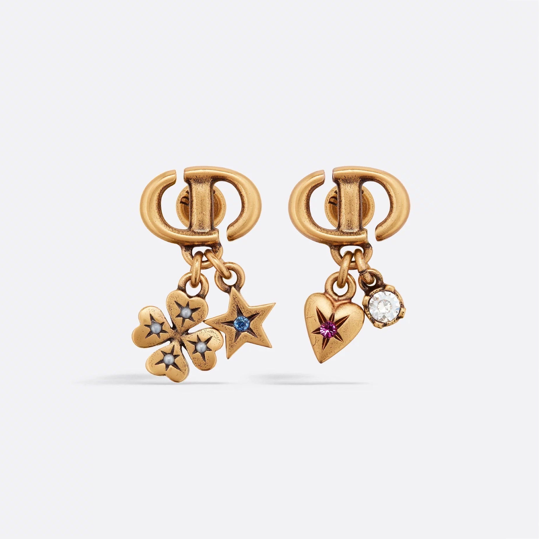 Dior Lucky Charms 18K Gold Earrings