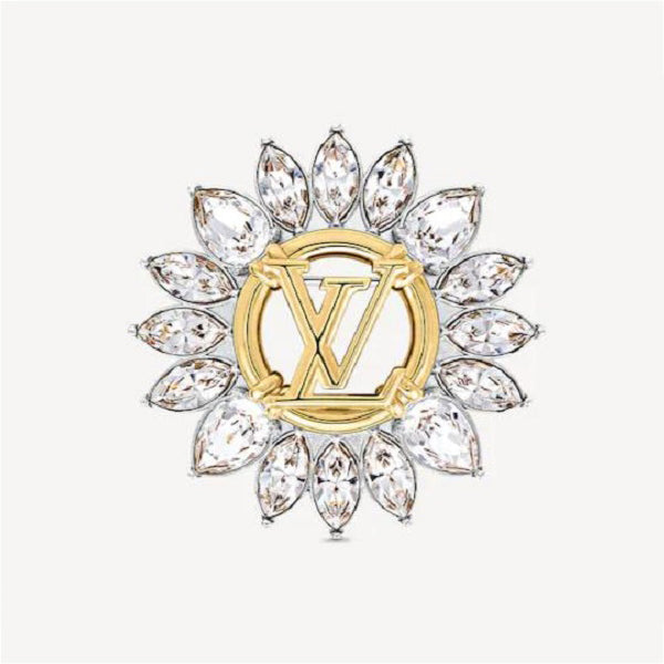 Louis Vuitton Sunflower 18K Gold Brooch