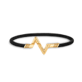 Louis Vuitton Volt Upside Down Play Black 18K Gold Bracelet