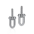 Tiffany HardWear Large Link Diamonds 18K Gold Earrings