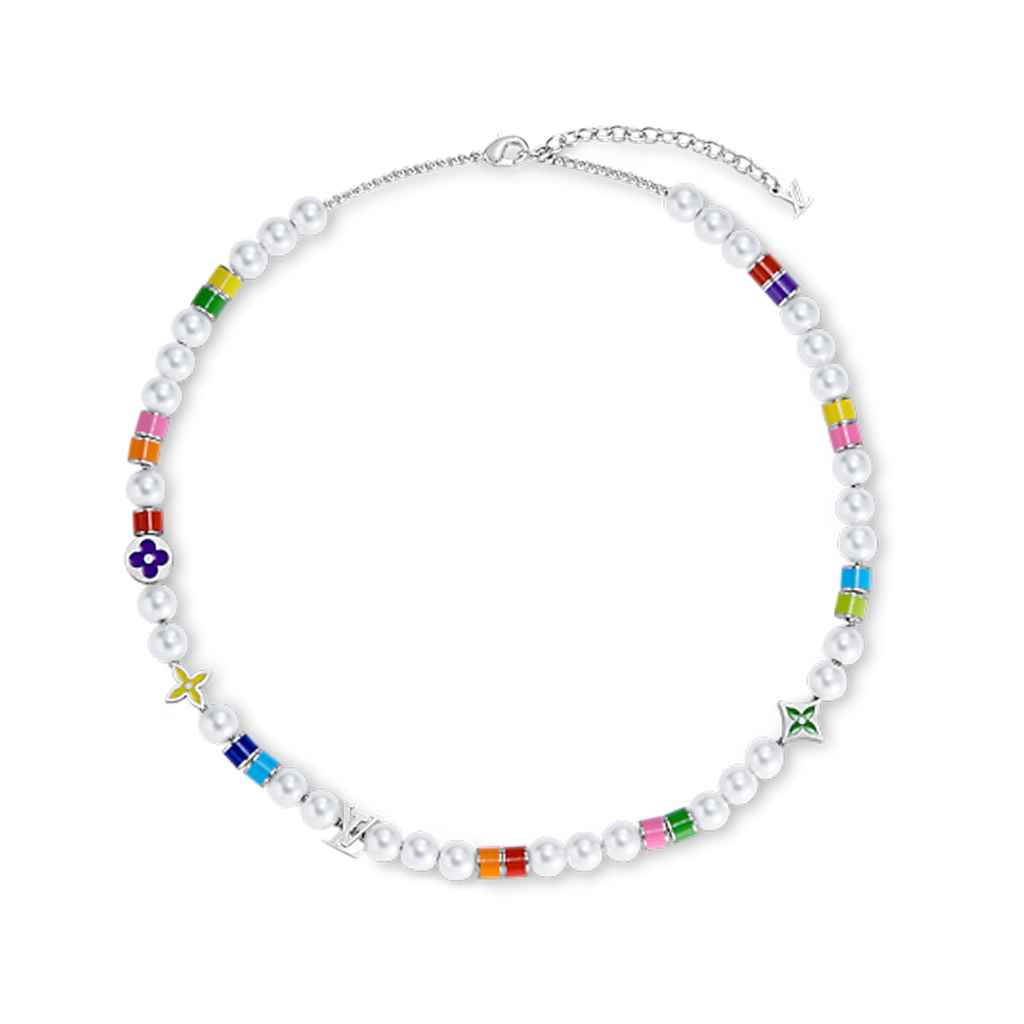Louis Vuitton MNG Pearls Party 18K Gold Necklace