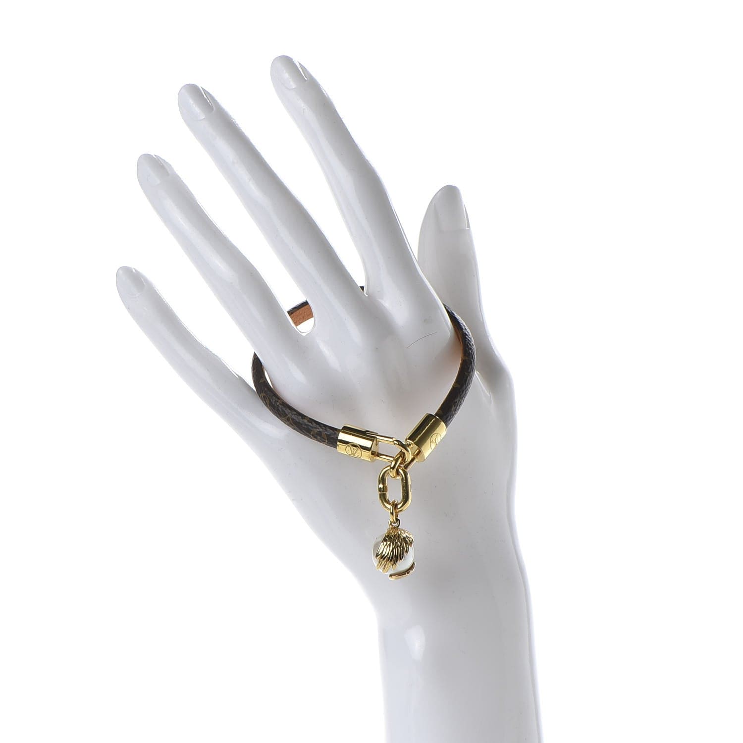 Louis Vuitton Pearl Angels 18K Gold Bracelet