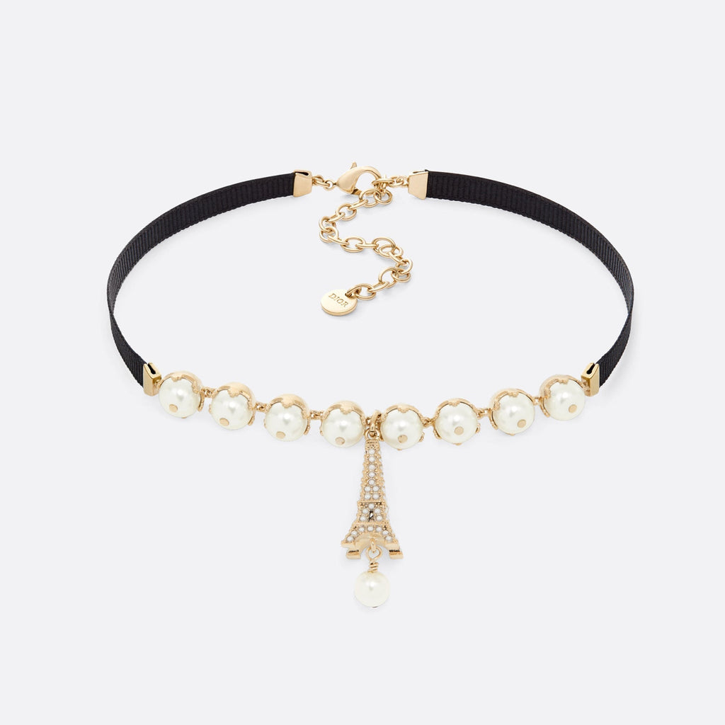 Dior Plan De Paris Choker 18K Gold Necklace