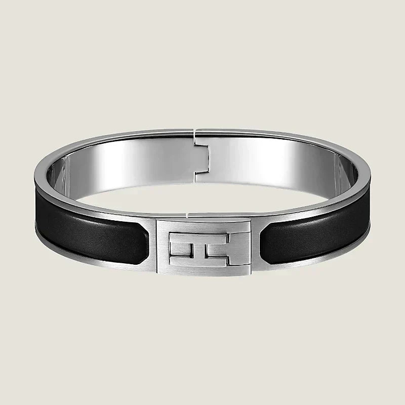 Hermes Jet Black 18K Gold Bracelet