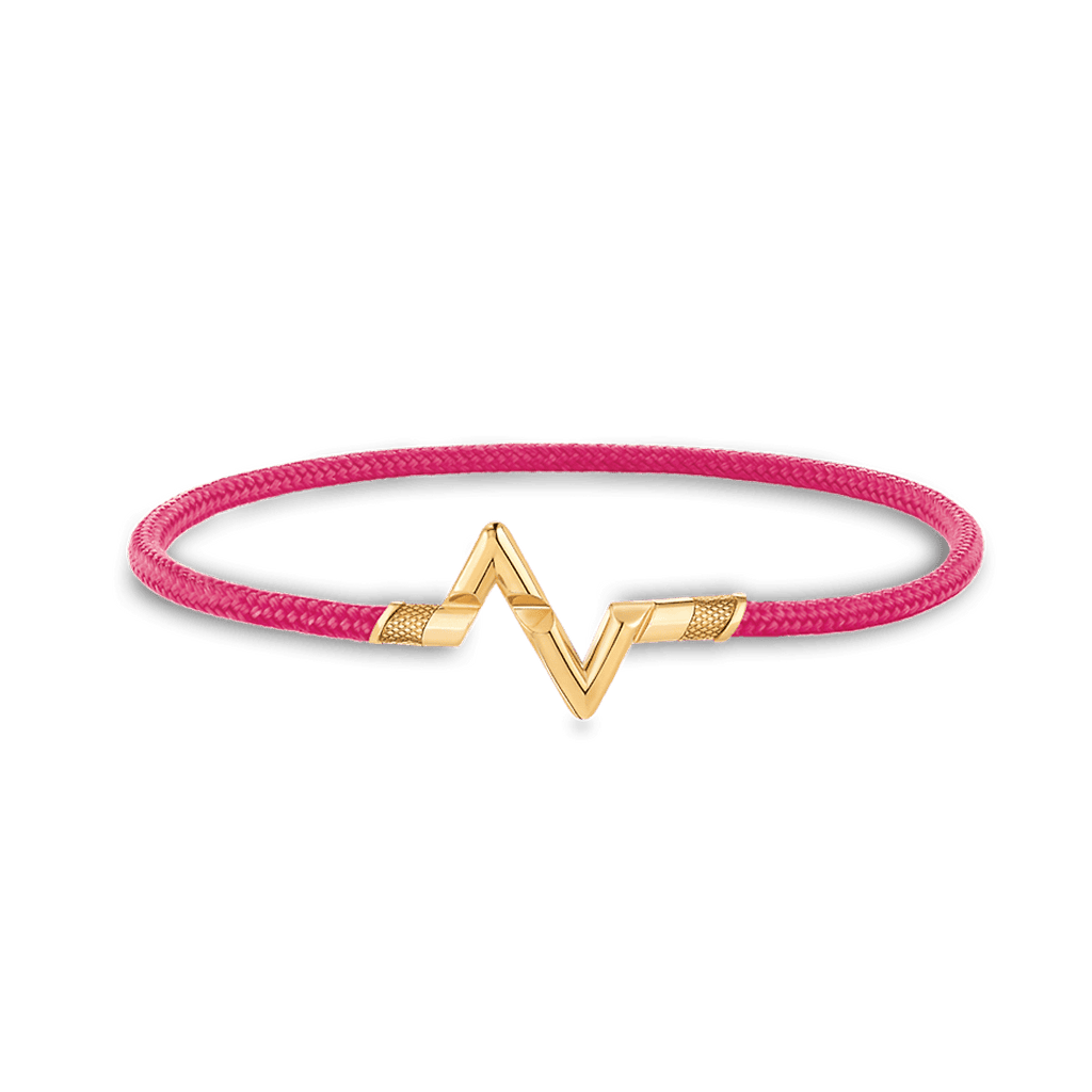 Louis Vuitton Volt Upside Down Play Pink 18K Gold Bracelet
