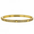 Hermes Collier De Chien Diamond 18K Gold Bracelet