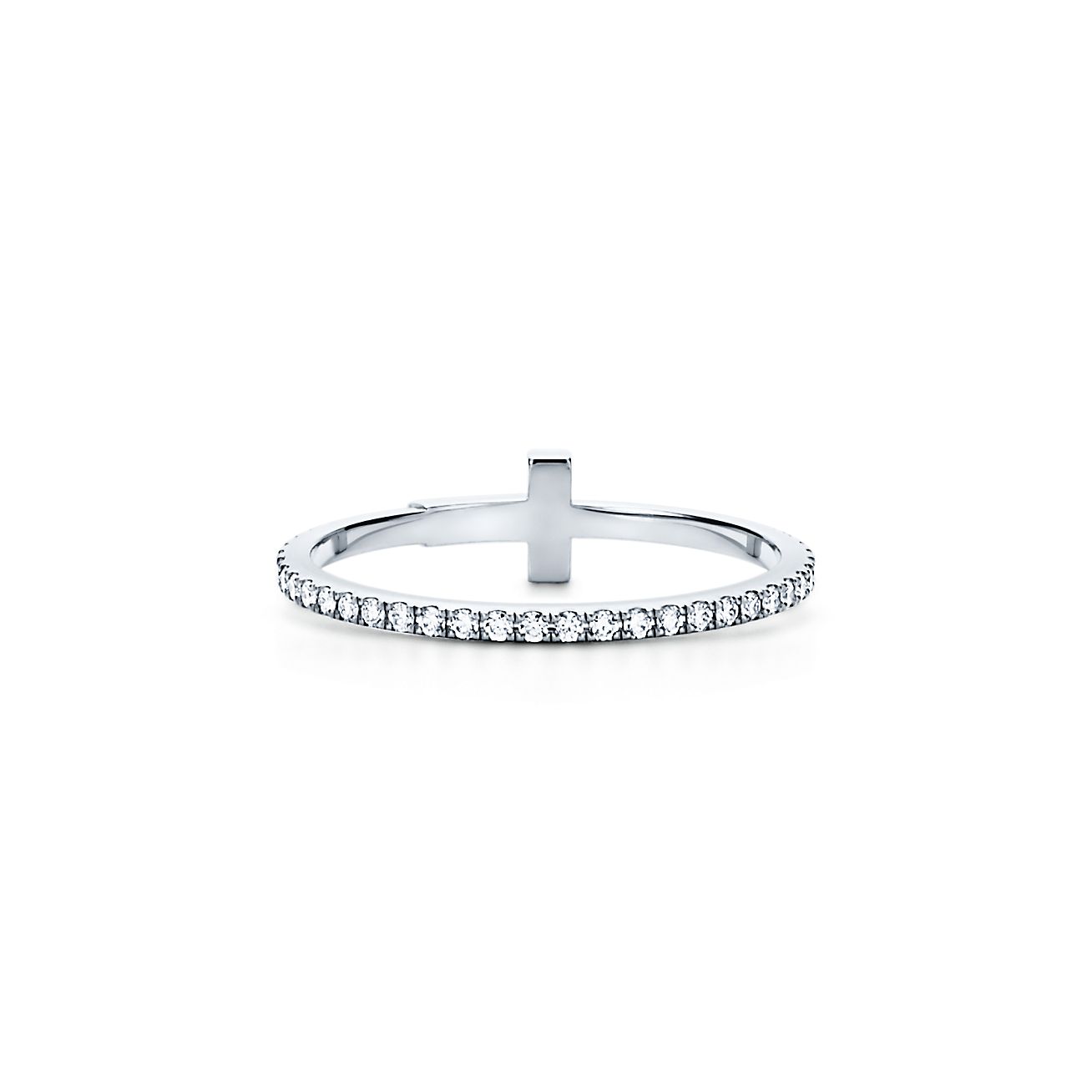 Tiffany Diamond Wire 18K Gold Ring