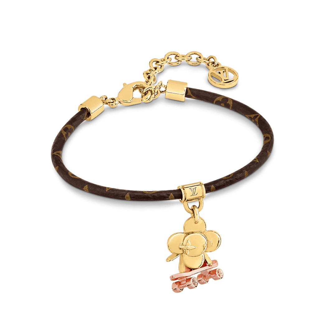 Louis Vuitton VIVIENNE KICK FLIP 18K Gold Bracelet