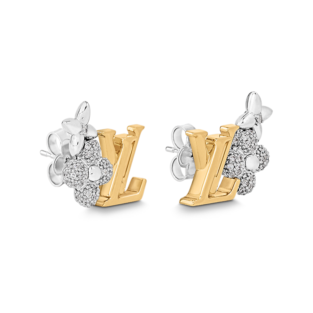 Louis Vuitton Gram 18K Gold Earrings