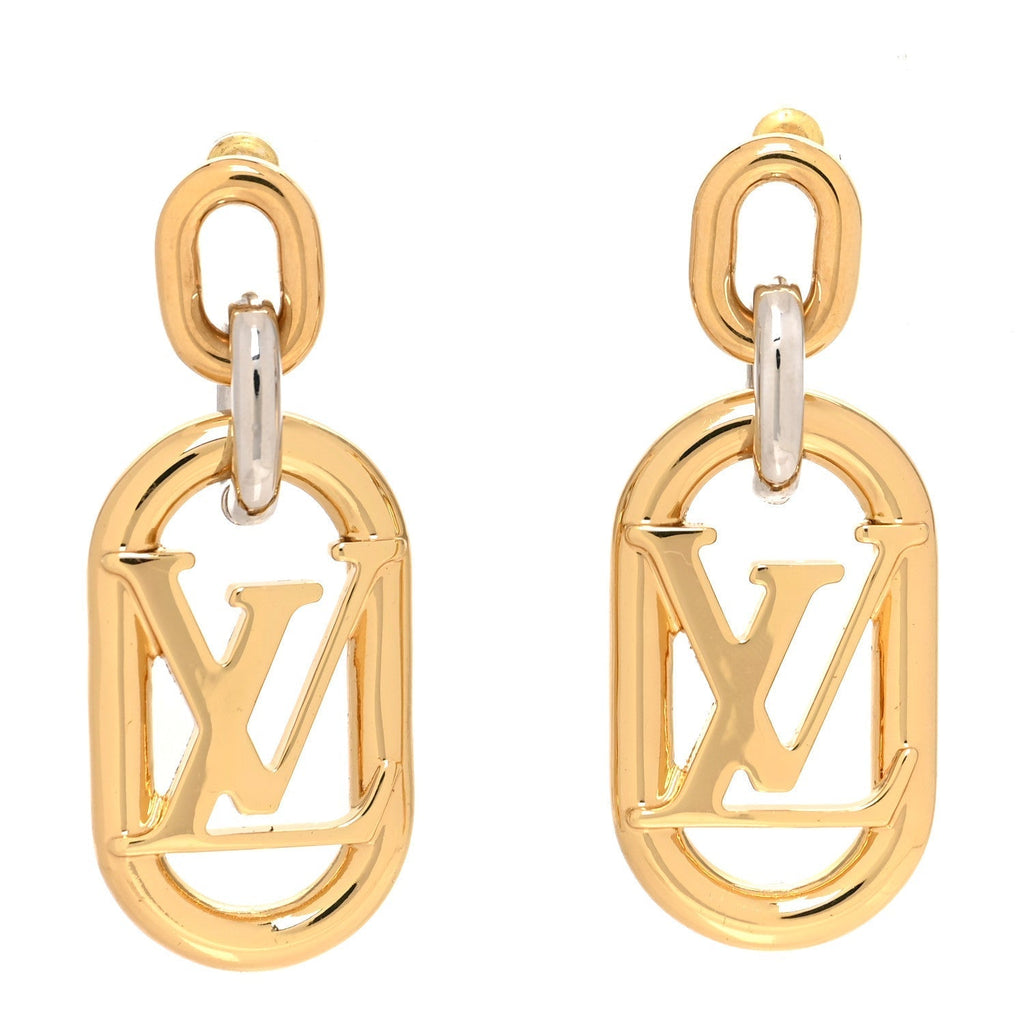 Louis Vuitton My Everyday Chain 18K Gold Earrings