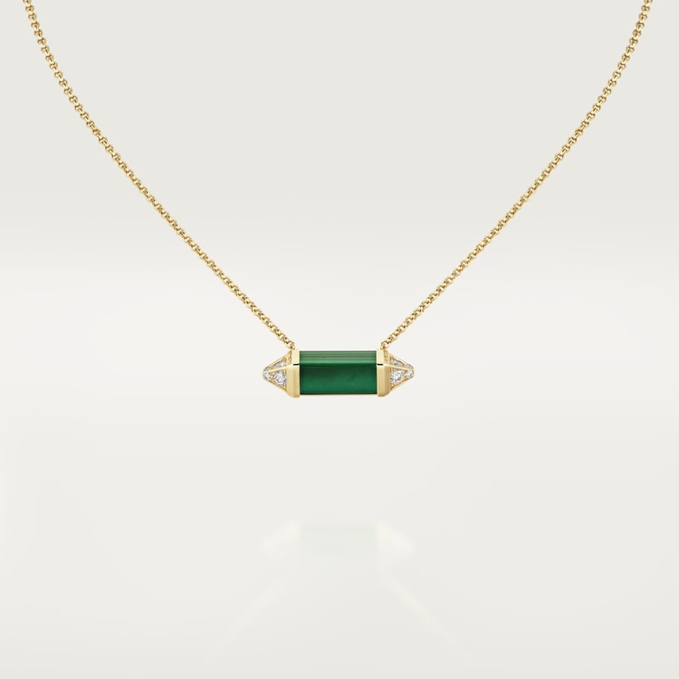 Les Berlingots De Malachite 18K Gold Necklace