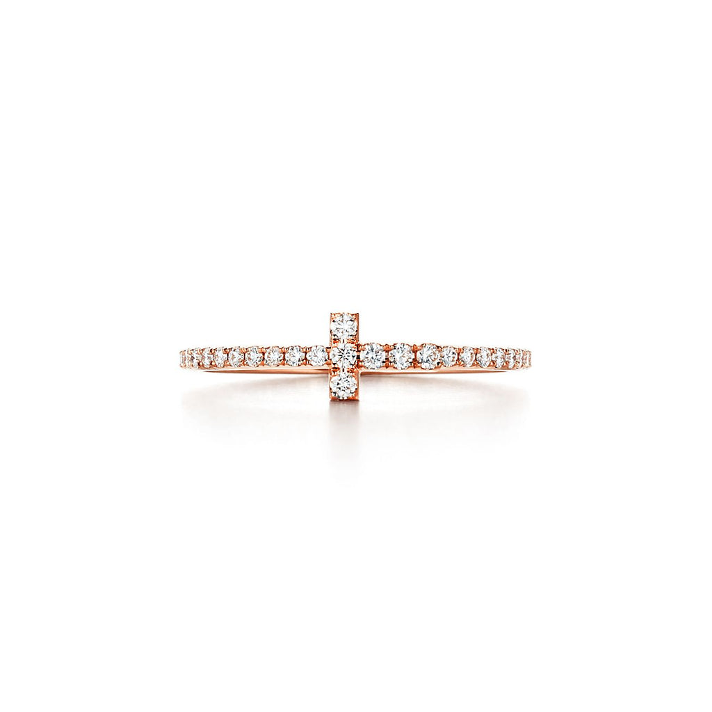 Tiffany Diamond Wire 18K Gold Ring