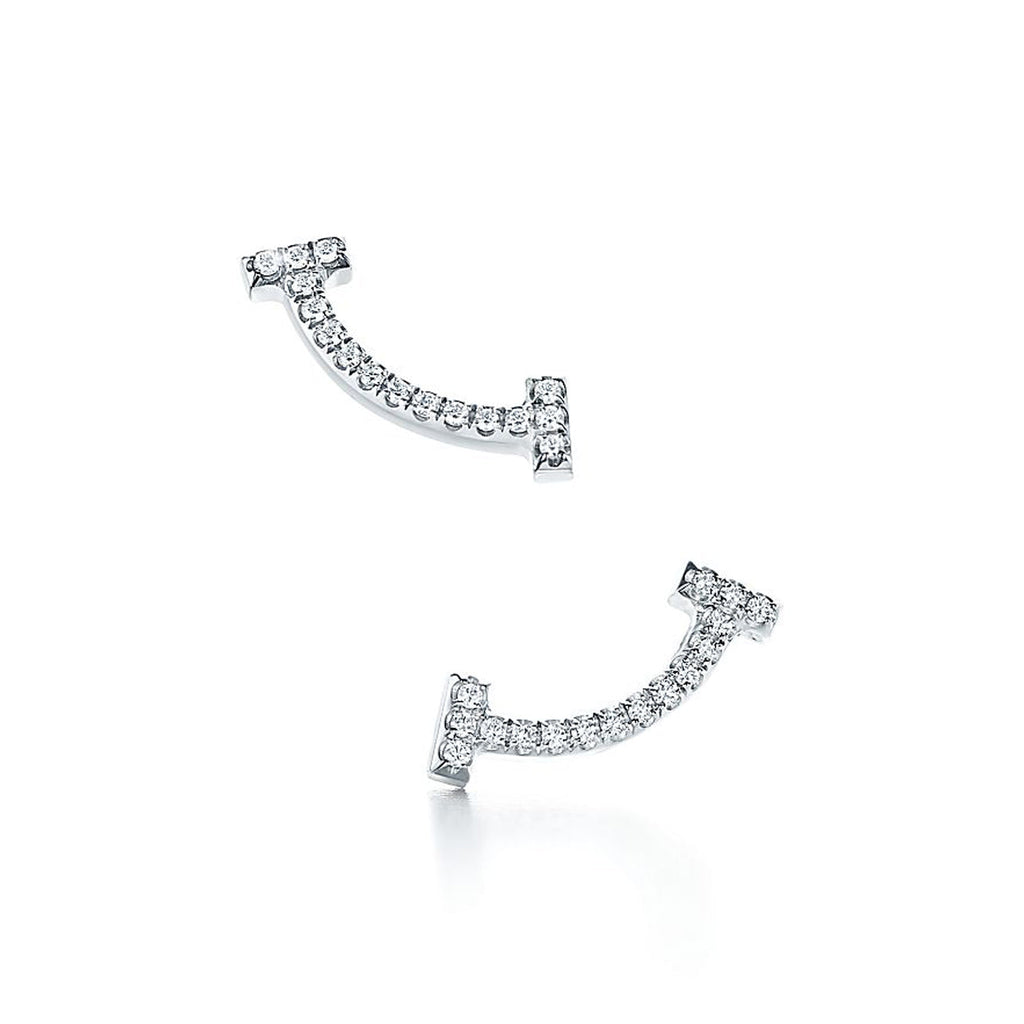 Tiffany Smile Diamonds 18K Gold Earrings