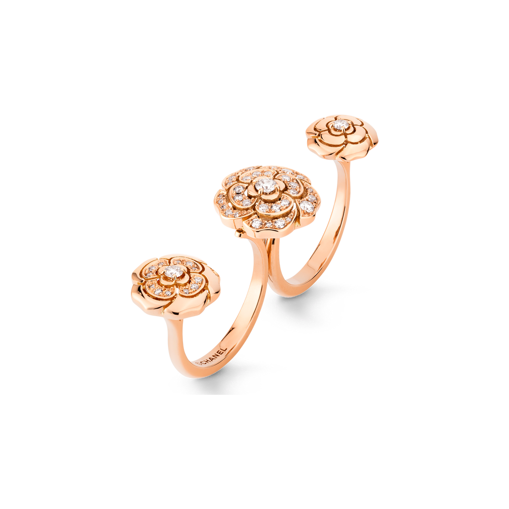 Chanel Extrait De Cam ̈¦lia Transformable 18K Gold Ring