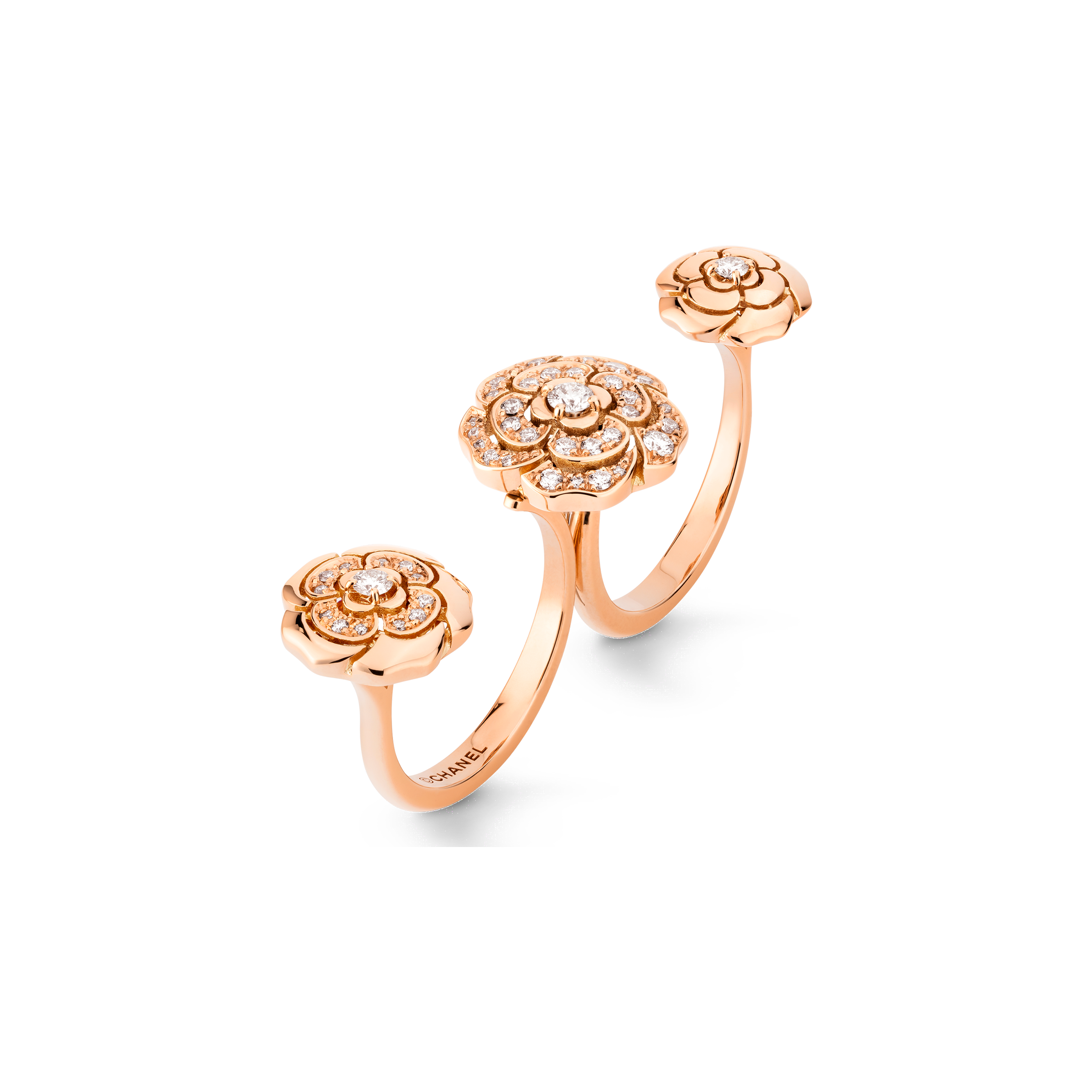 Chanel Extrait De Cam ̈¦lia Transformable 18K Gold Ring