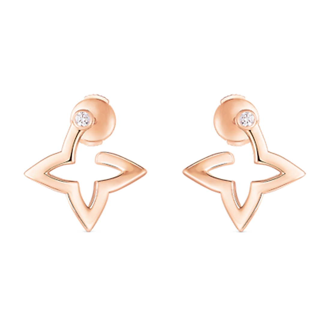 Louis Vuitton Blossom Mini Hoops 18K Gold Earrings