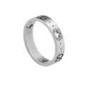 Gucci Double 18K White Gold Ring