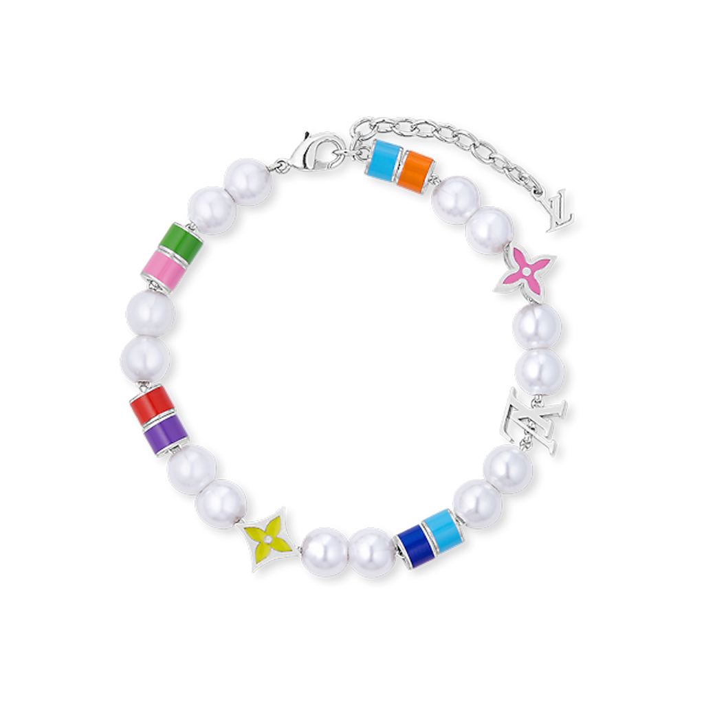 Louis Vuitton MNG Pearls Party 18K Gold Bracelet