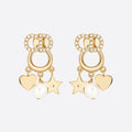 Dior Clair D Lune 18K Gold Earrings