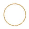 Dior Celine Small Gourmette 18K Gold Necklace