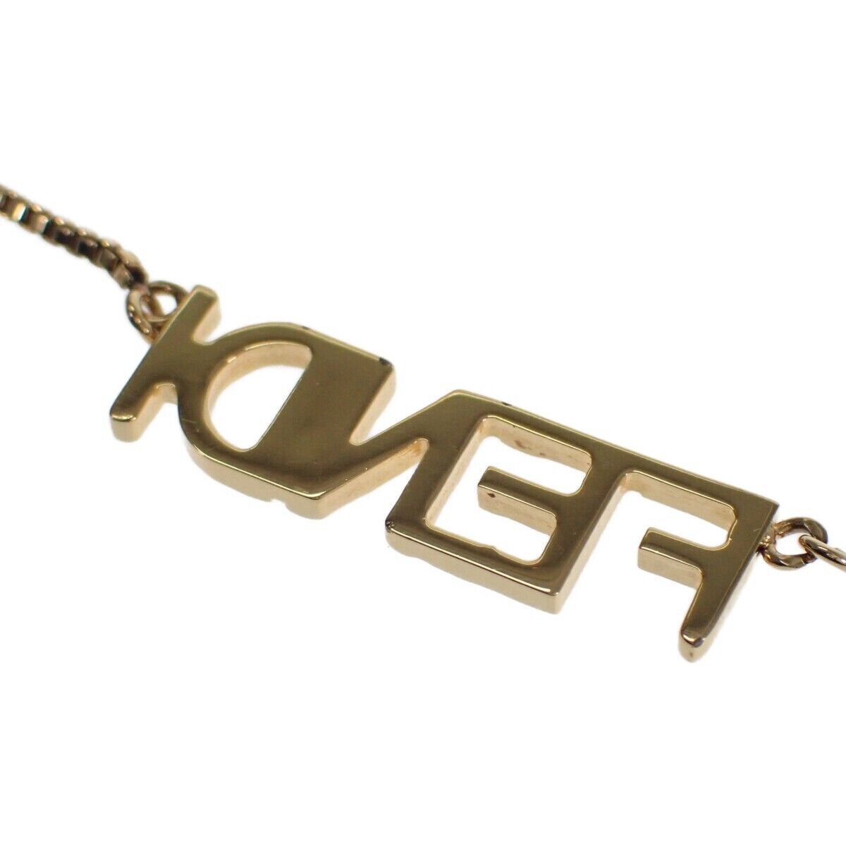 Fendi Script 18K Gold Necklace