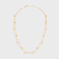 Celine Pearl Double 18K Gold Necklace