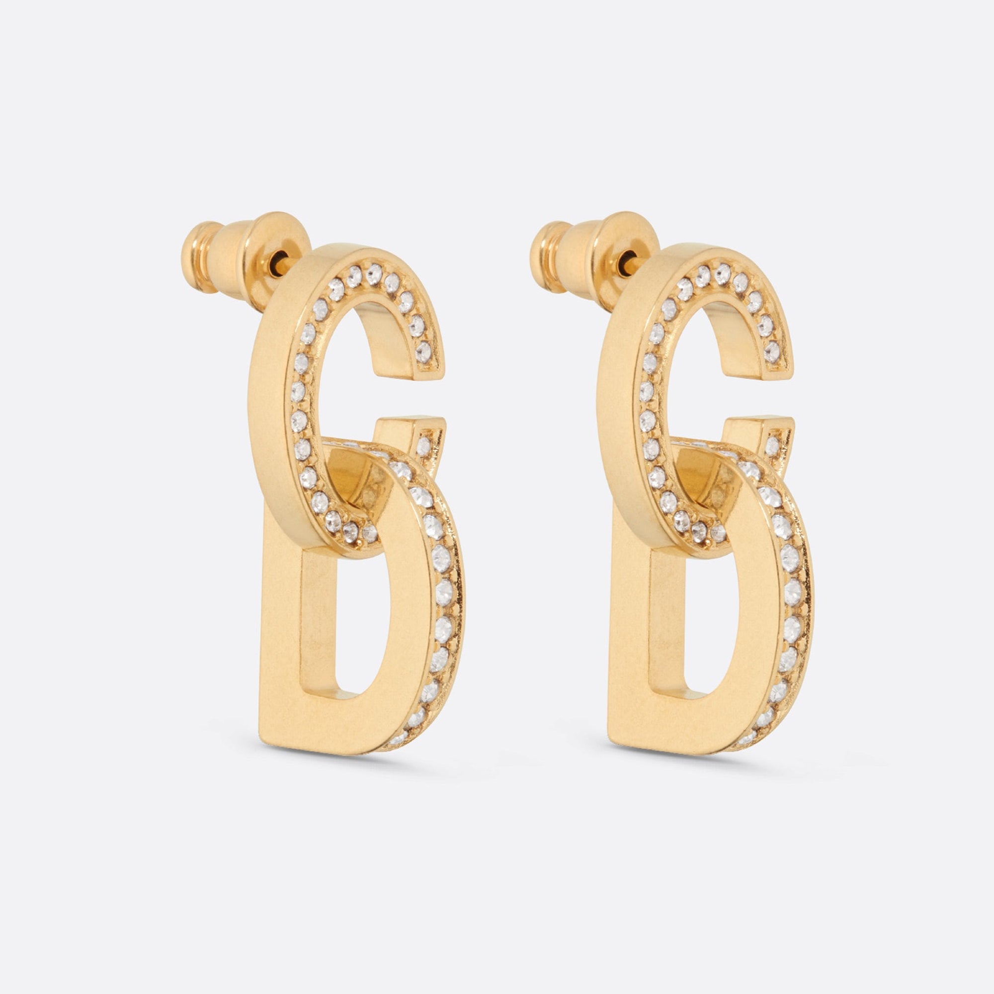 Dior Lock 18K Gold Earrings