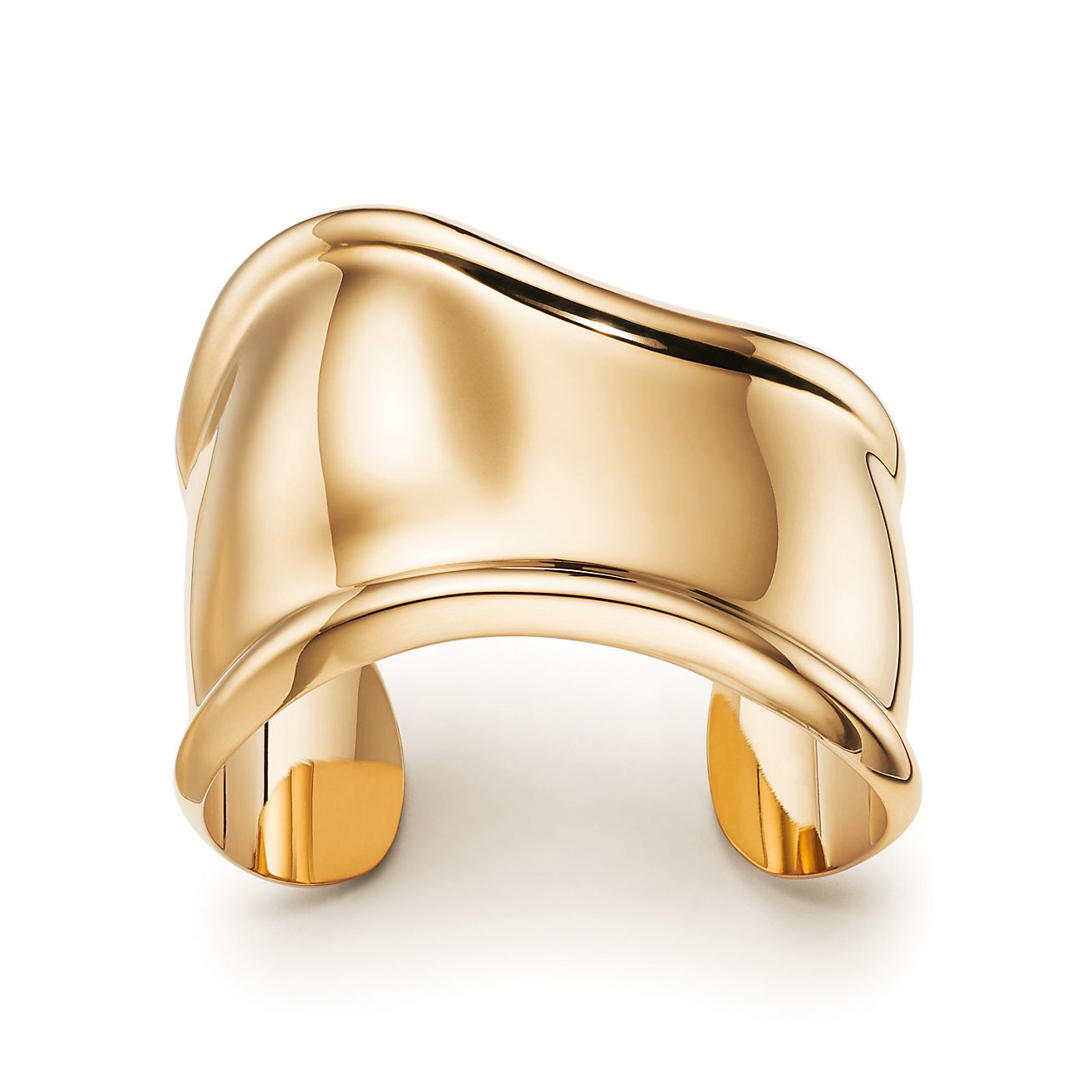 Tiffany Elsa Peretti Small Bone Cuff 18K Gold Bracelet