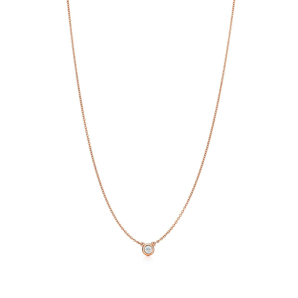 Tiffany Elsa Peretti Diamonds 18K Gold Necklace
