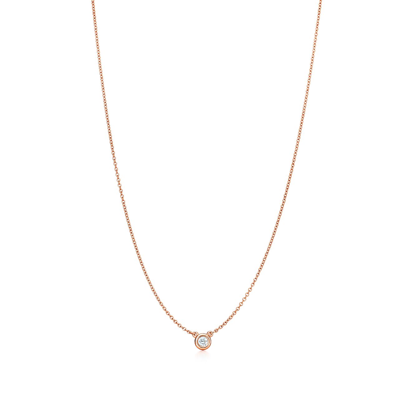 Tiffany Elsa Peretti Diamonds 18K Gold Necklace