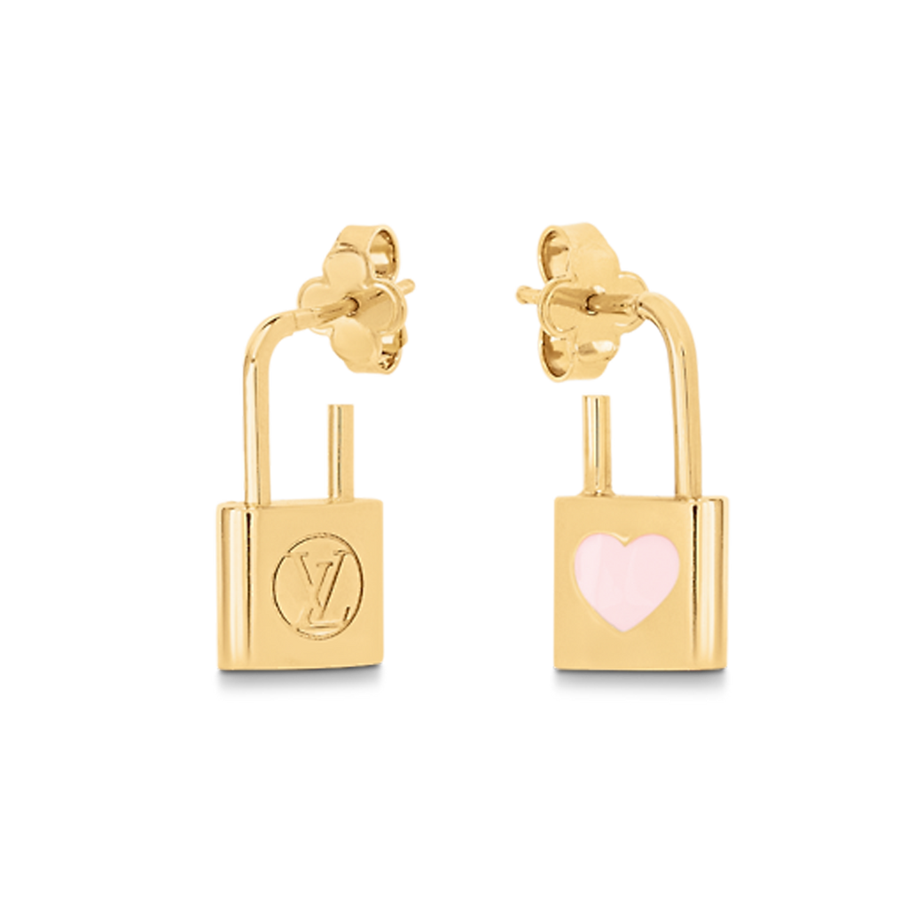 Louis Vuitton Cadenas 18K Gold Earrings