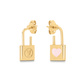 Louis Vuitton Cadenas 18K Gold Earrings