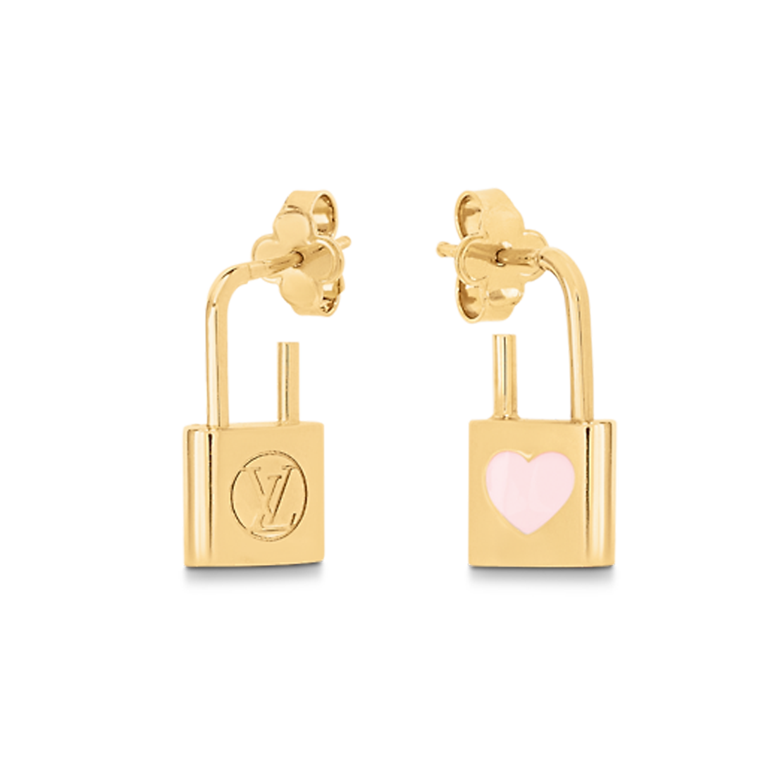 Louis Vuitton Cadenas 18K Gold Earrings