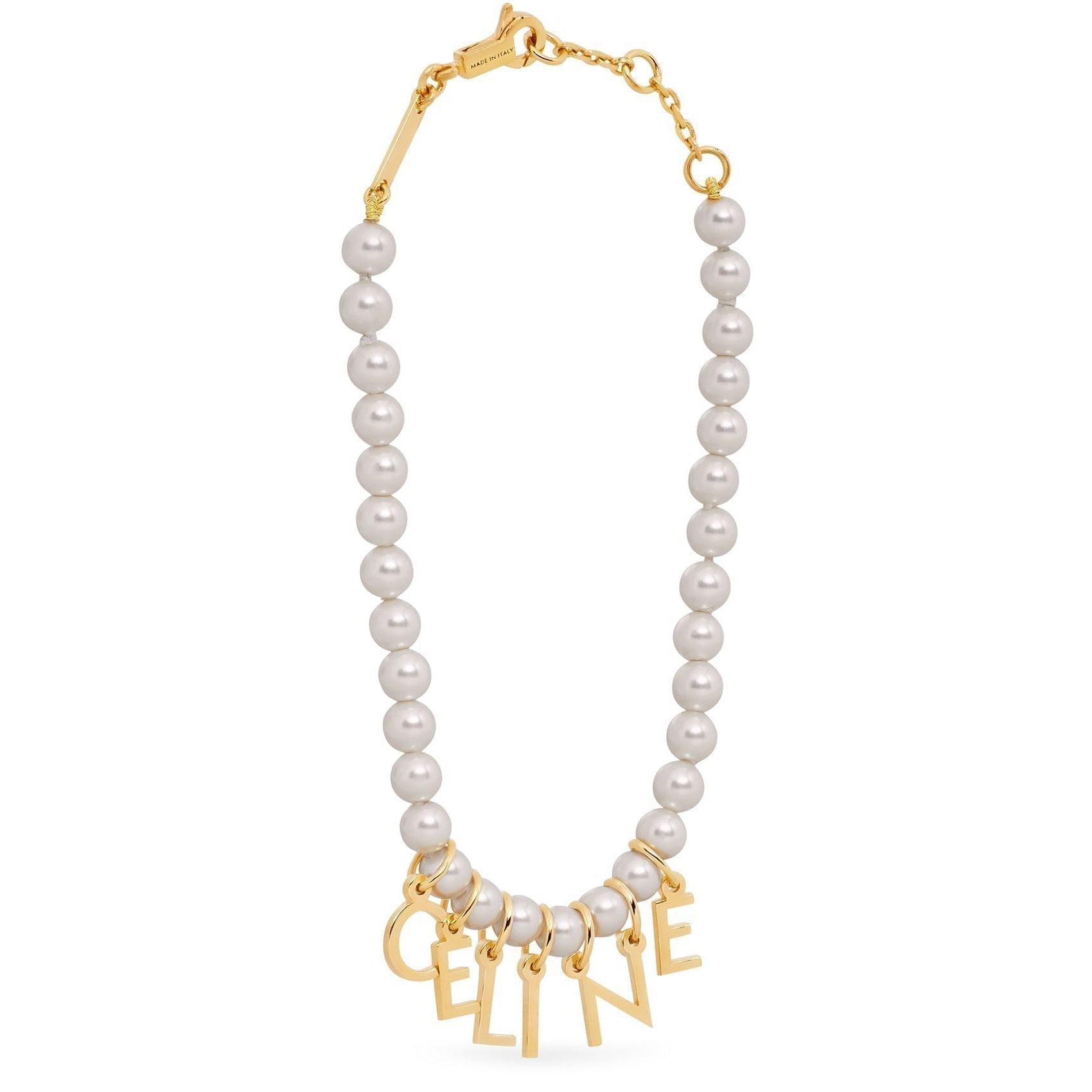 Celine Paris Pearls 18K Gold Bracelet