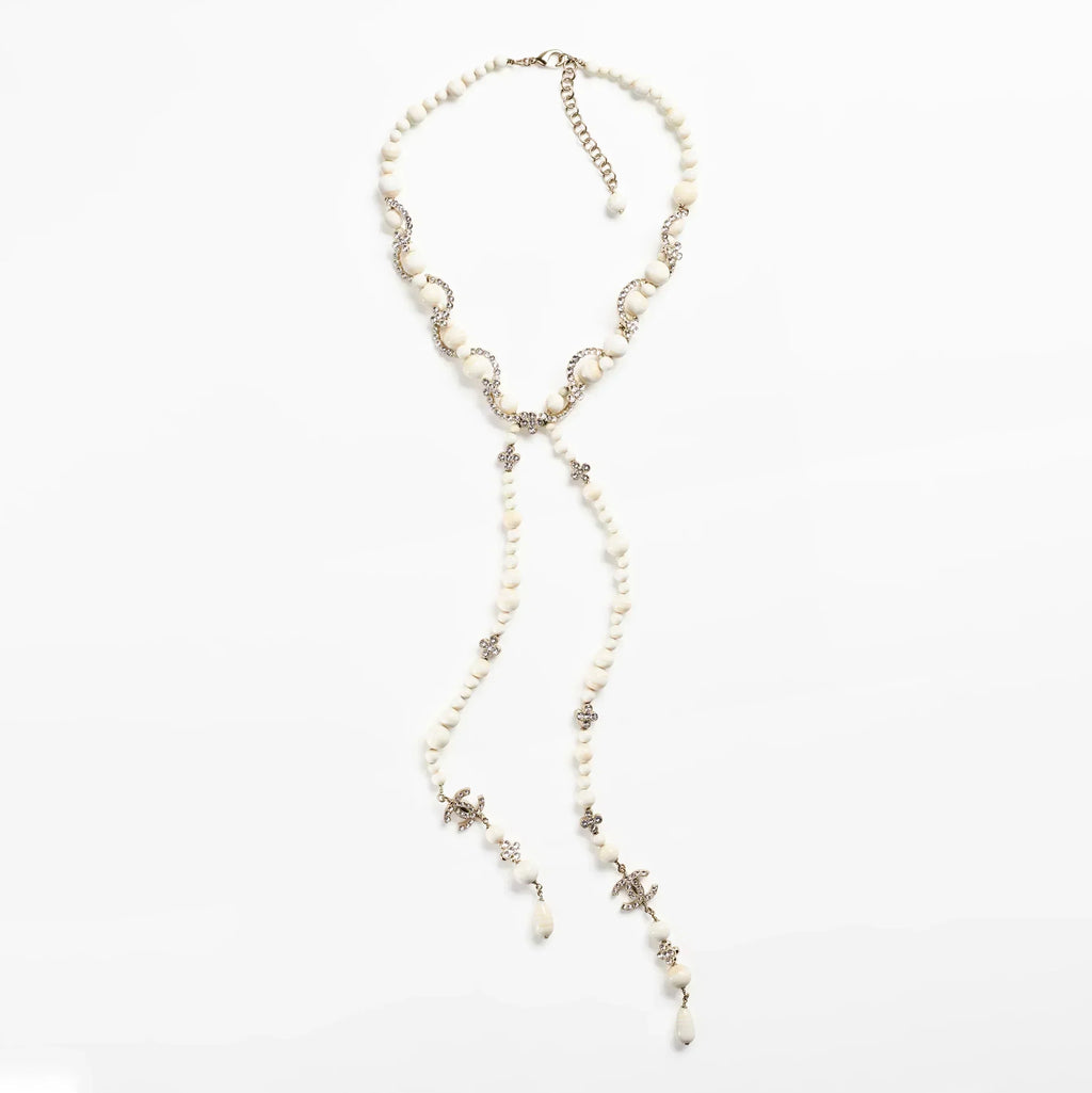 Chanel Pearl Chain 18K Gold Necklace