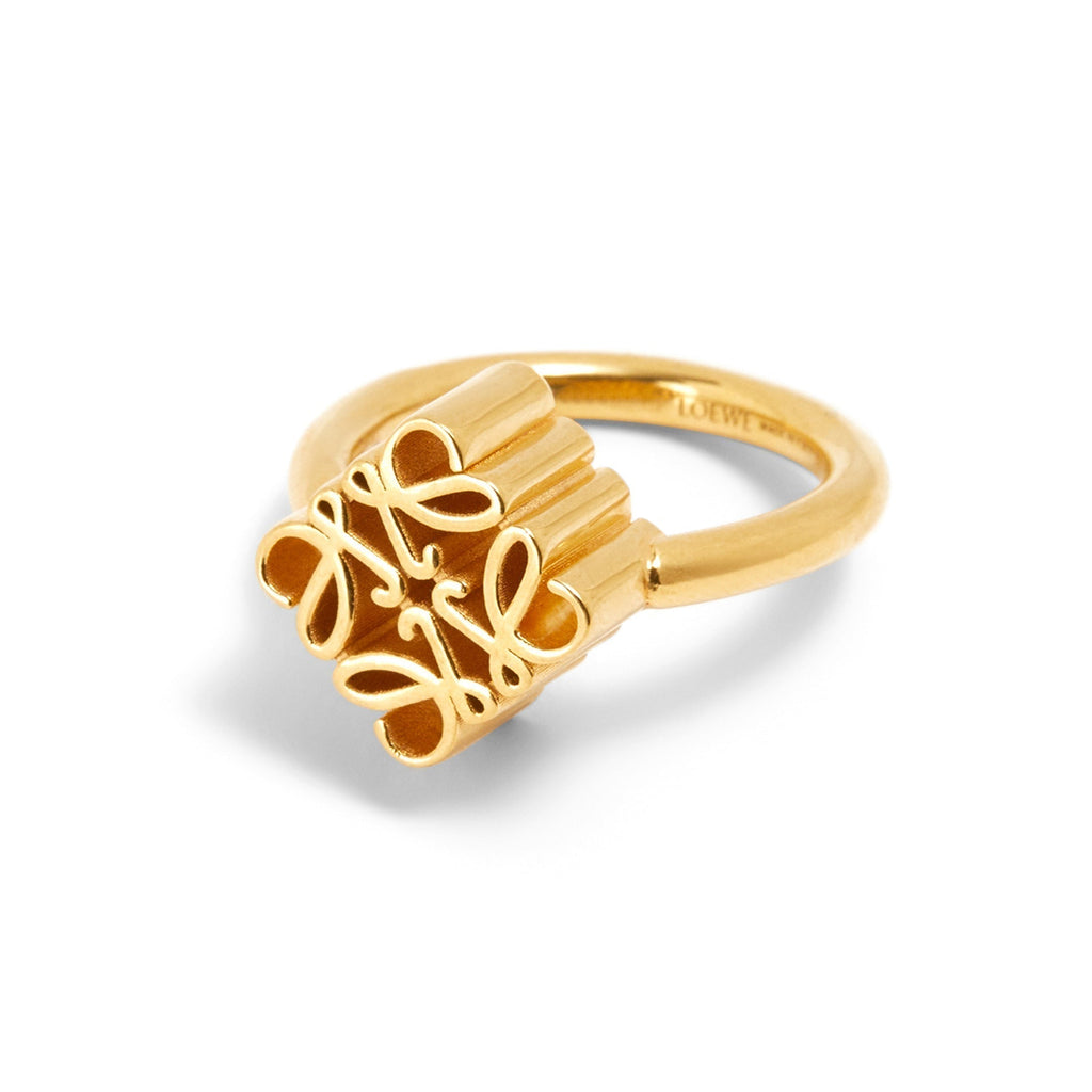LOEWE Anagram Single Anagram 18K Gold Ring