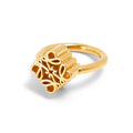 LOEWE Anagram Single Anagram 18K Gold Ring