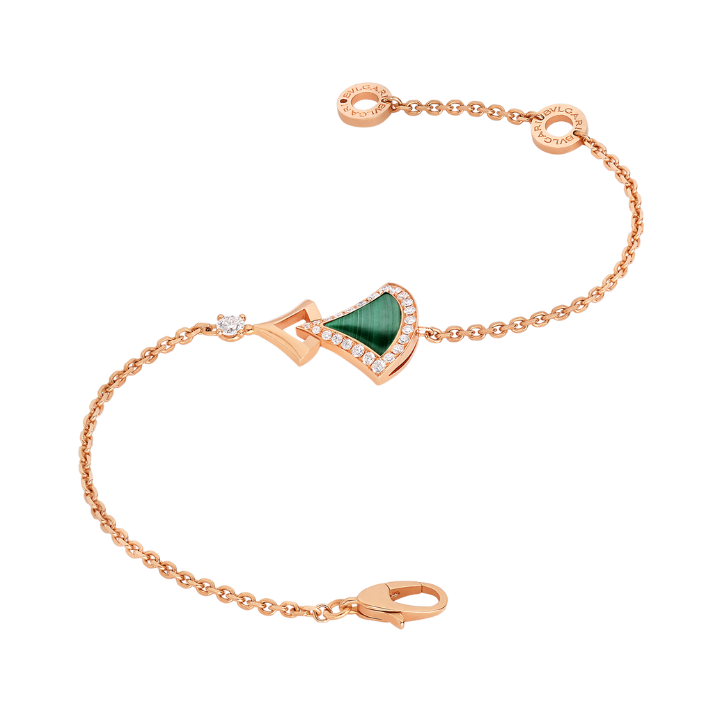Bvlgari Dream Malachite 18K Gold Bracelet