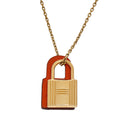 Hermes O'Kelly Pendant 18K Gold Necklace