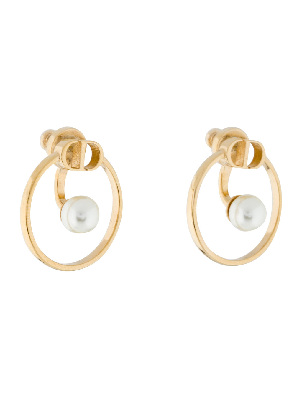 Dior 30 Montaigne Pearls 18K Gold Earrings