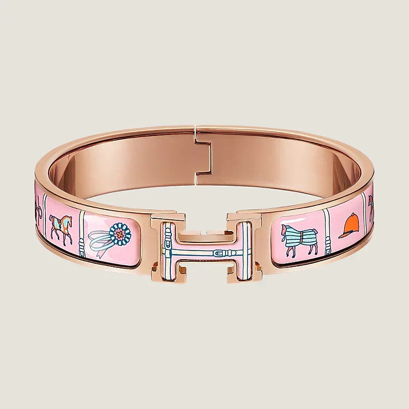 Hermes Clic Couvertures 18K Gold Bracelet