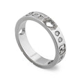 Gucci Double Icon Diamonds 18K White Gold Ring