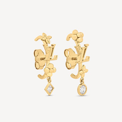 Louis Vuitton In the Sky 18K Gold Earrings