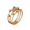 Dior Vintage Crystals 18K Gold Ring