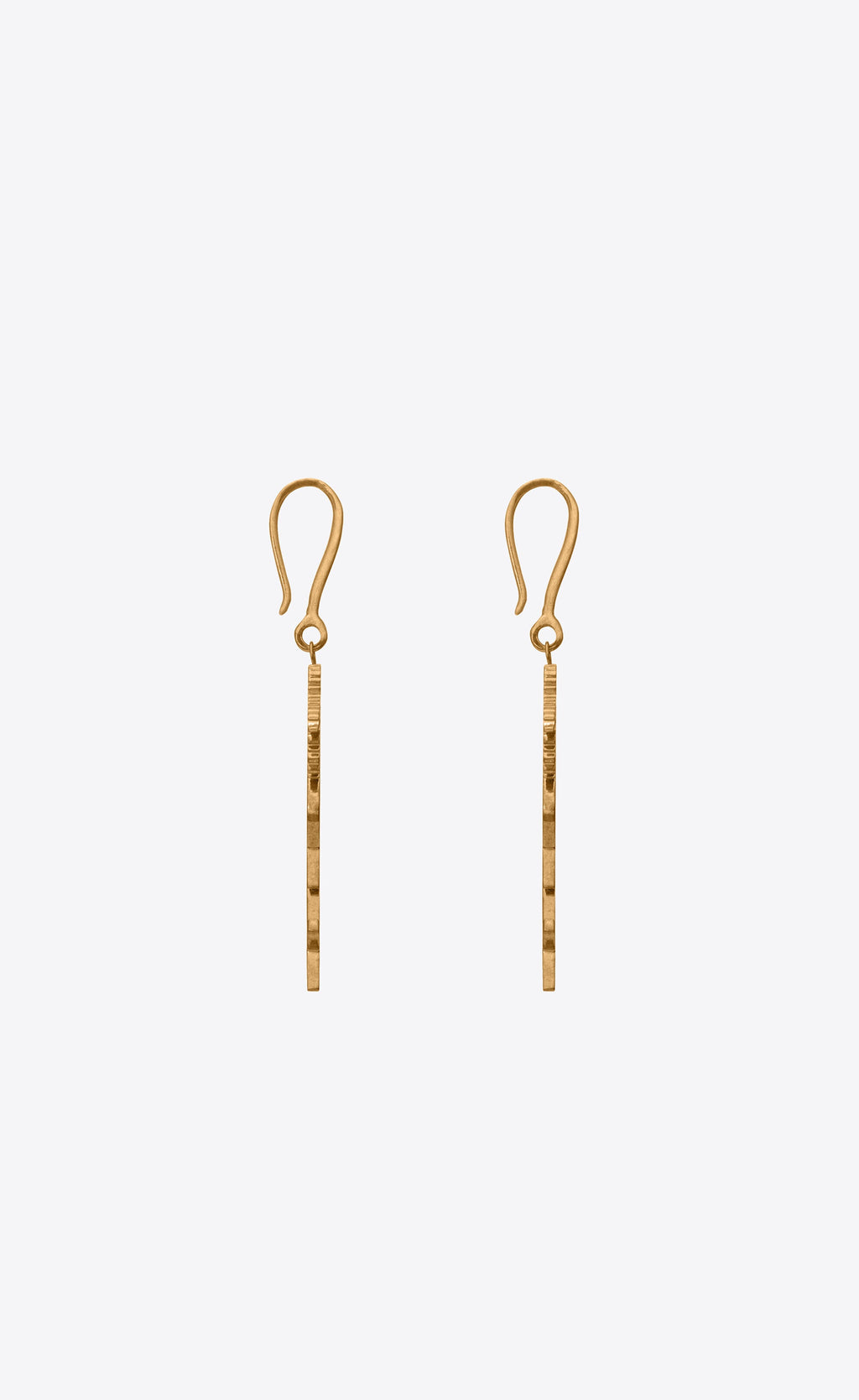 YSL Monogram Palmier Statement 18K Gold Earrings