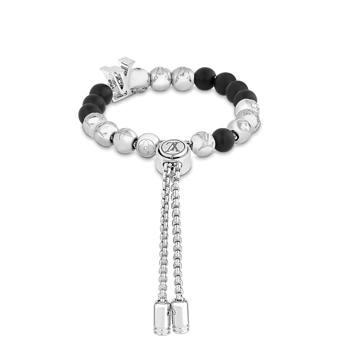 Louis Vuitton Monogram Beads 18K Gold Bracelet