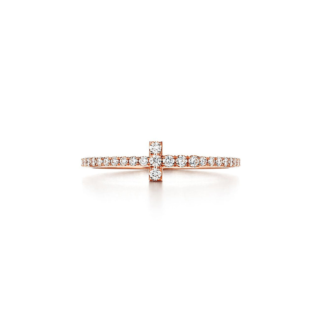 Tiffany Diamond Wire 18K Gold Ring