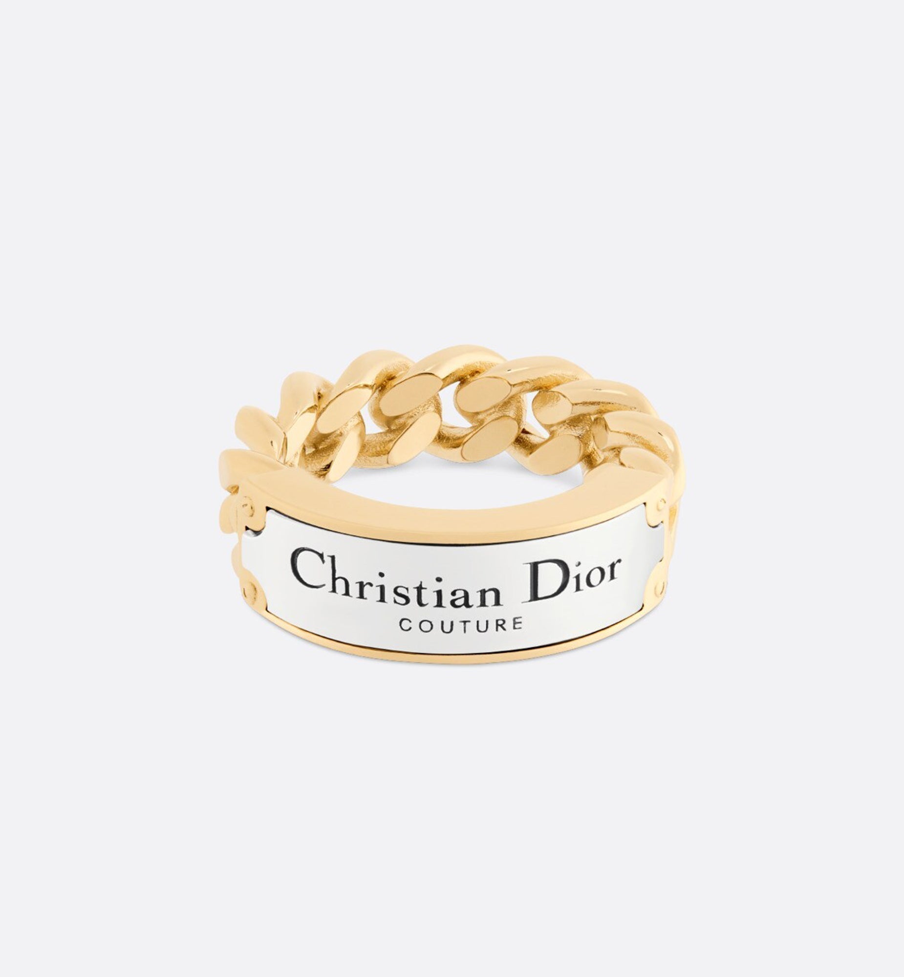 Dior Couture Chain Link 18K Gold Ring