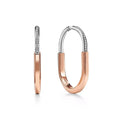 Tiffany Lock Diamond 18K Gold Earrings