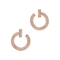 Tiffany T1 Open Hoop 18K Rose Gold Earrings